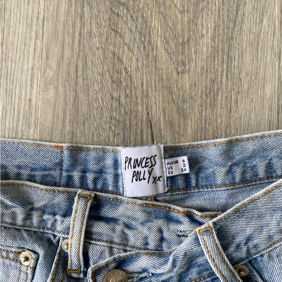 Princess Polly Criss Cross Jean short - Picture 4 of 5